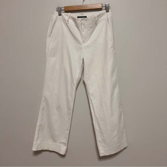 Lauren Ralph Lauren Pants - Lauren Ralph Lauren Women’s 4P white cropped wide leg pants preppy office READ